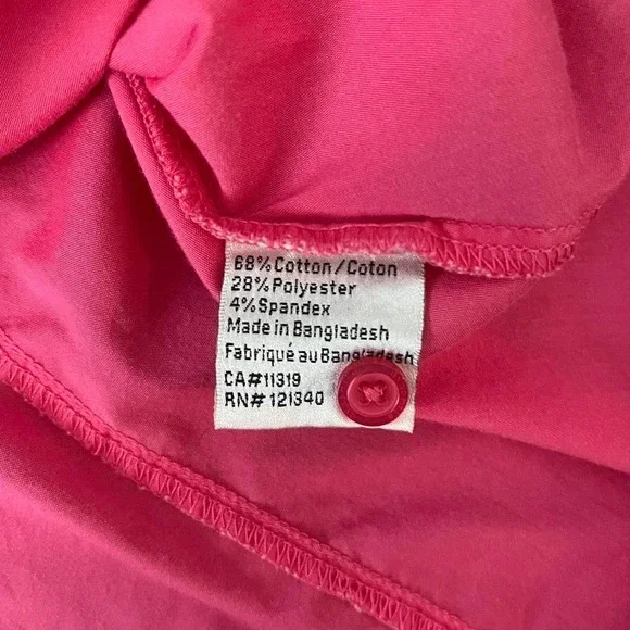 Dynamite Y2K Short Sleeve Blouse Fitted Ruffle Lightweight Women M 2000s Office - Picture 6 of 7